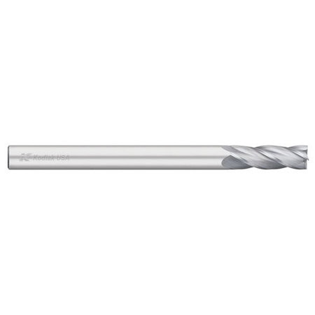 KODIAK CUTTING TOOLS 1/8 Carbide Endmill 4 Flute Single End Extra Long Length 5437674